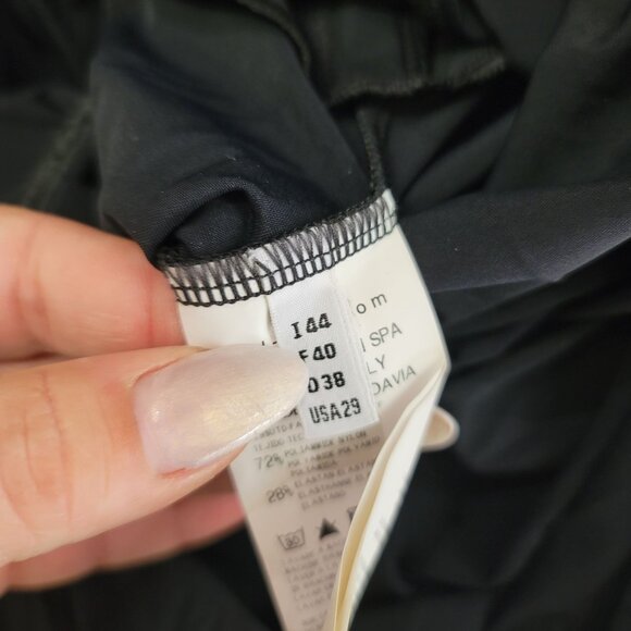 H.I.G.H Black Long Sleeve Lace Collar Dress With Bow ruffles Gothic Victorian 29 - Picture 5 of 12